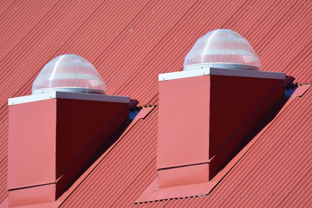 Roofers Kilmarnock double sun tunnel in a commercial propertyiper