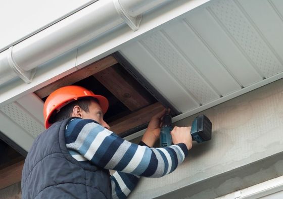 Roofers Kilmarnock fitting new fascias and soffit boards