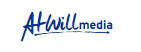 AtWill Media logo in blue and black text on a white background
