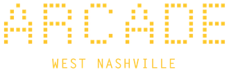 Arcade West Nashville Logo - footer, go to homepage