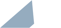 Light blue polygon with a diagonal top edge and slanted right side on a white background