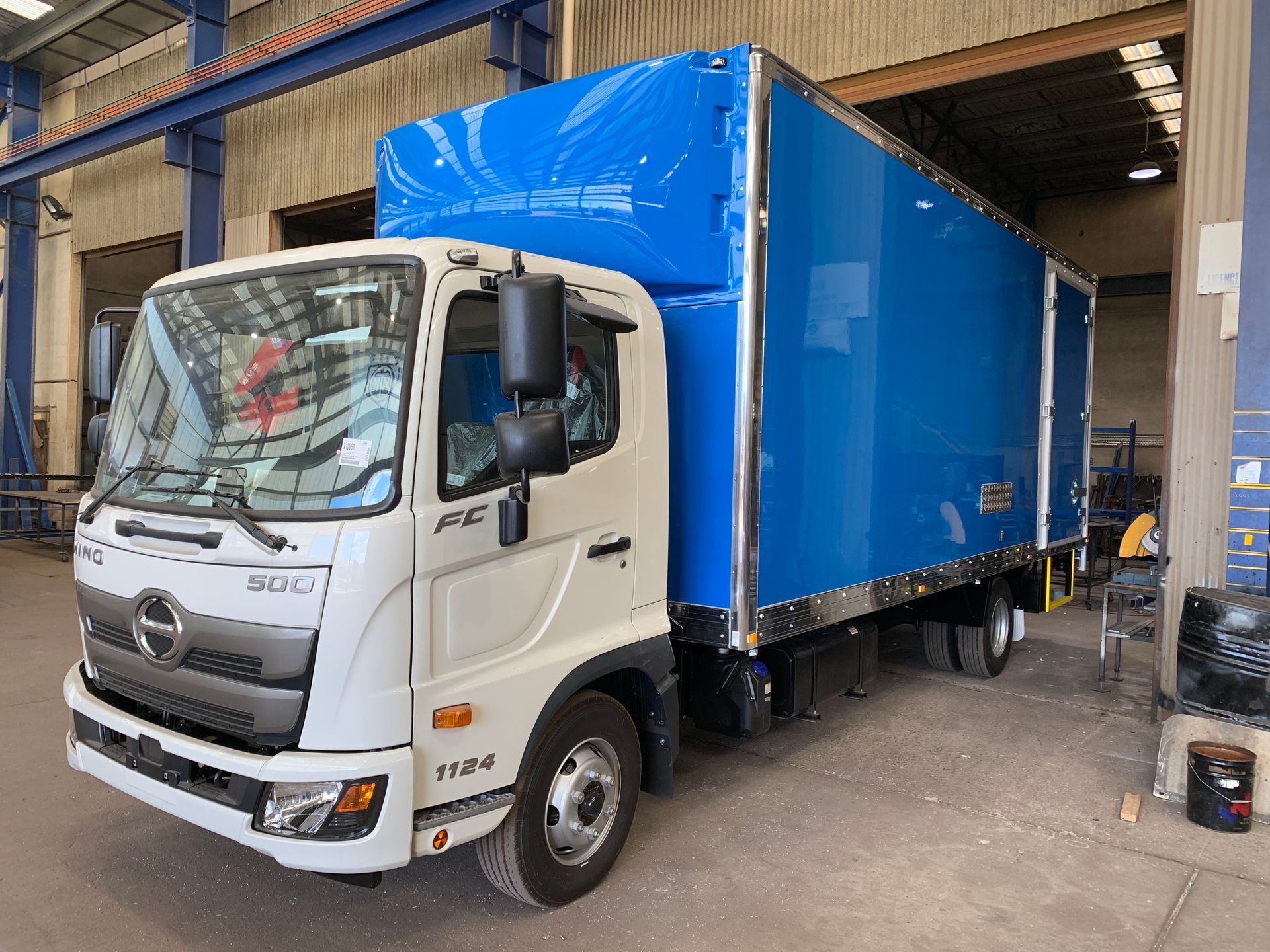 Blue Pantech Truck — Queanbeyan, NSW — Johnston Truck Bodies Pty Ltd