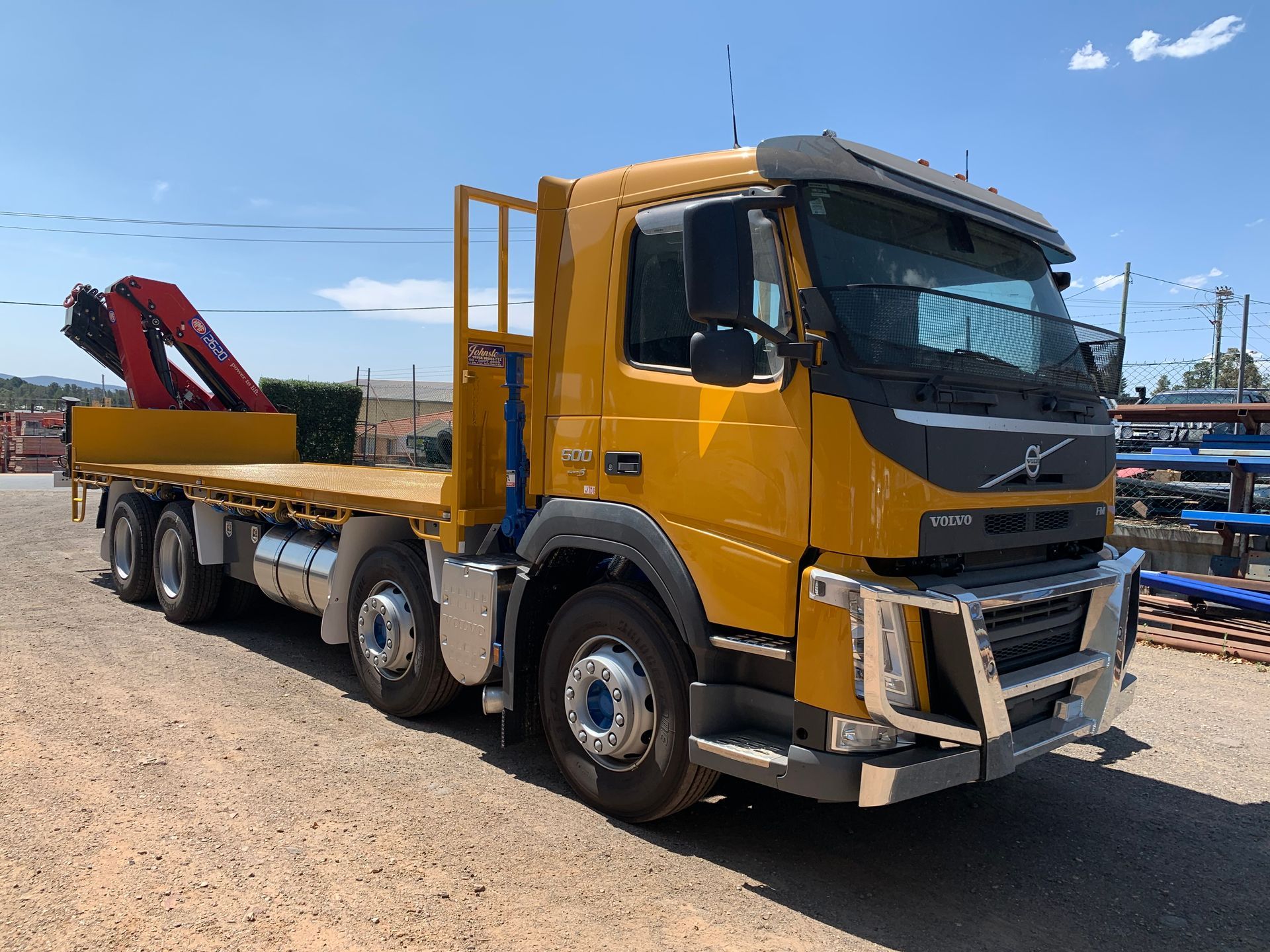 Yellow Truck — Queanbeyan, NSW — Johnston Truck Bodies Pty Ltd
