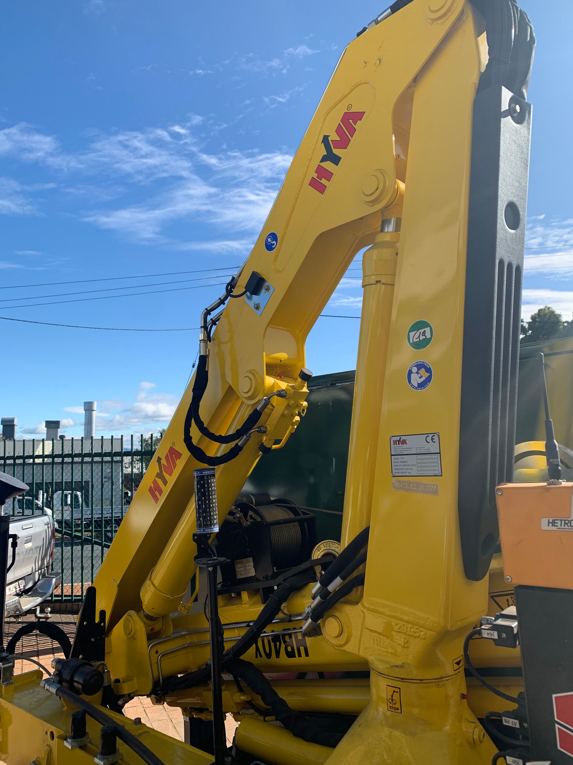 Yellow Crane — Queanbeyan, NSW — Johnston Truck Bodies Pty Ltd