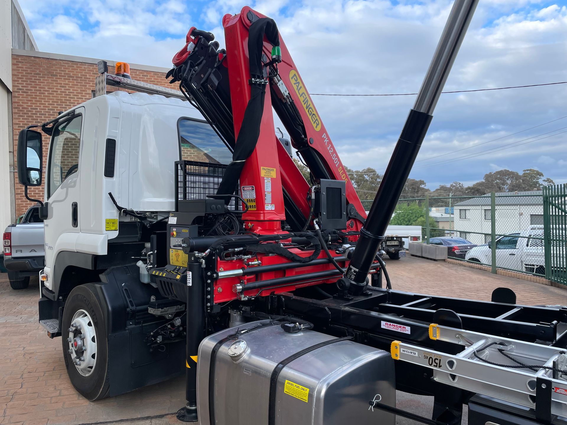 Crane Installed with Hydraulics — Queanbeyan, NSW — Johnston Truck Bodies Pty Ltd