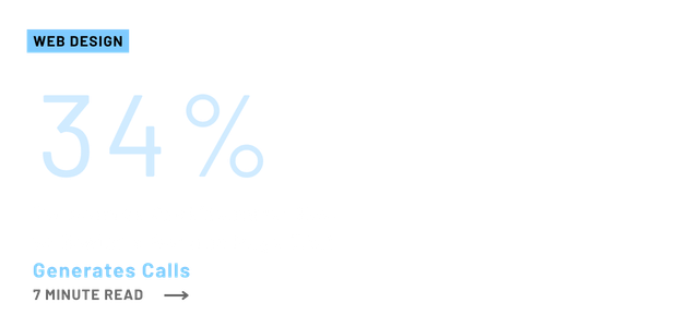 Web design infographic: 34% figure with 