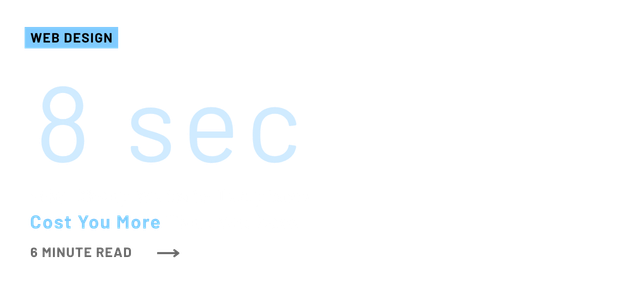 Web design article header: 