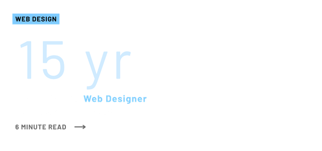 Web Design header featuring 
