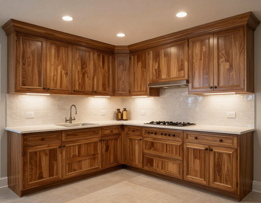 Finished Art Deco-inspired kitchen renovation in Hilliard, OH