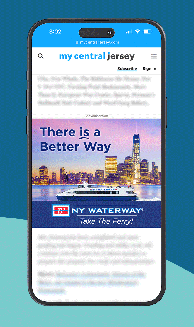 NY Waterway Winter Commuter Animated Digital Banner