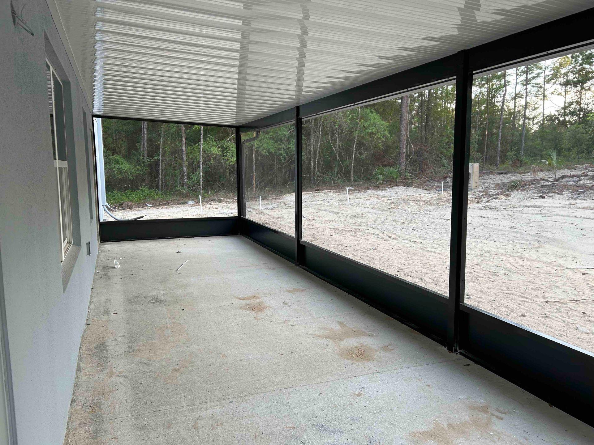 Broken lanai screen repair for a Florida outdoor living space
