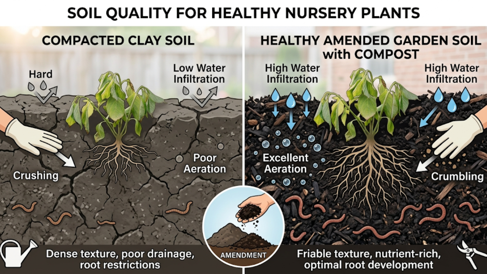 soil quality for healthy nursery plants