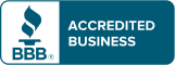 BBB Accredited Business badge with teal background and white trophy icon | Dillsboro Automotive