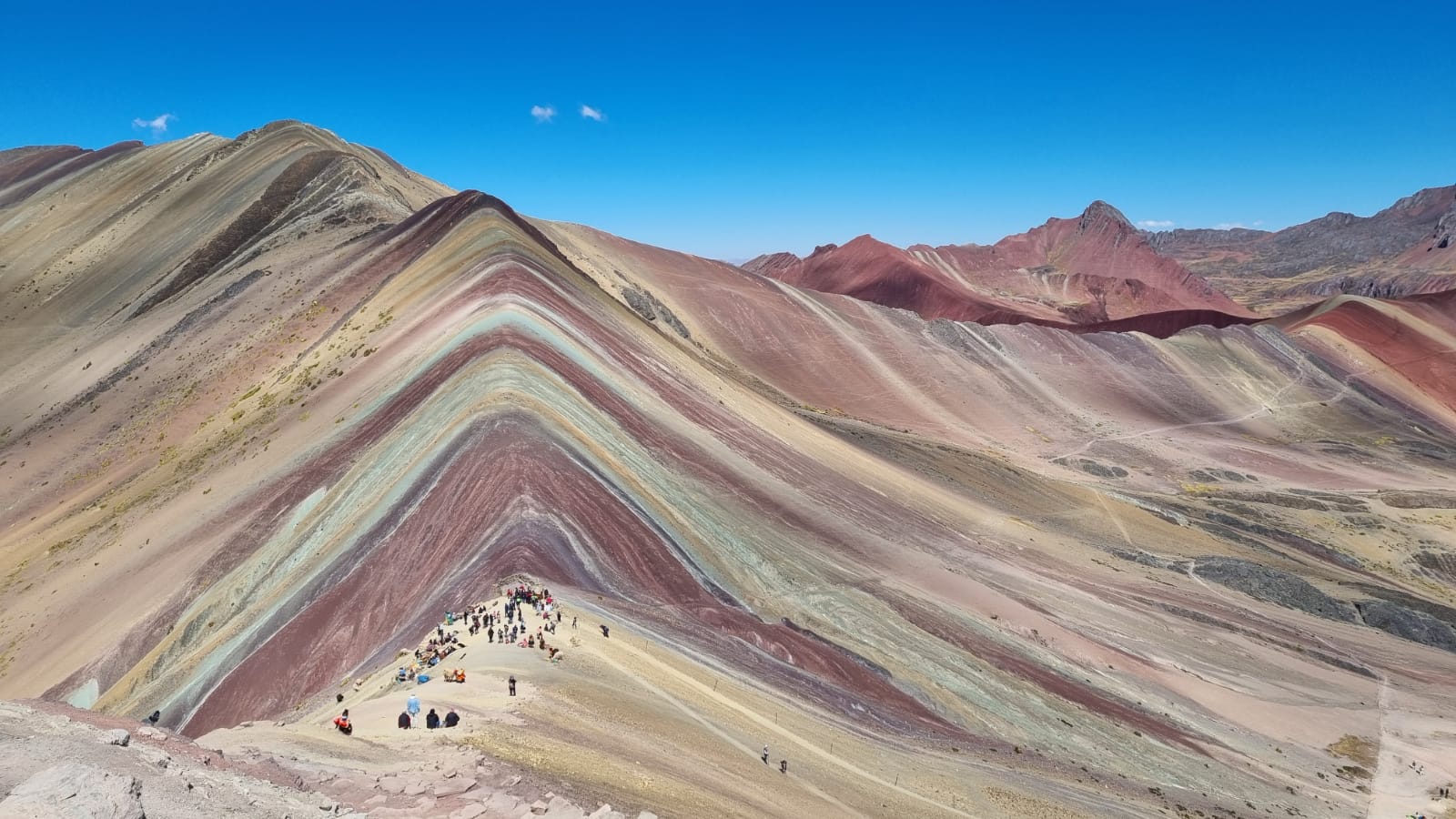 Vinicunca rainbow mountain in Cusco.