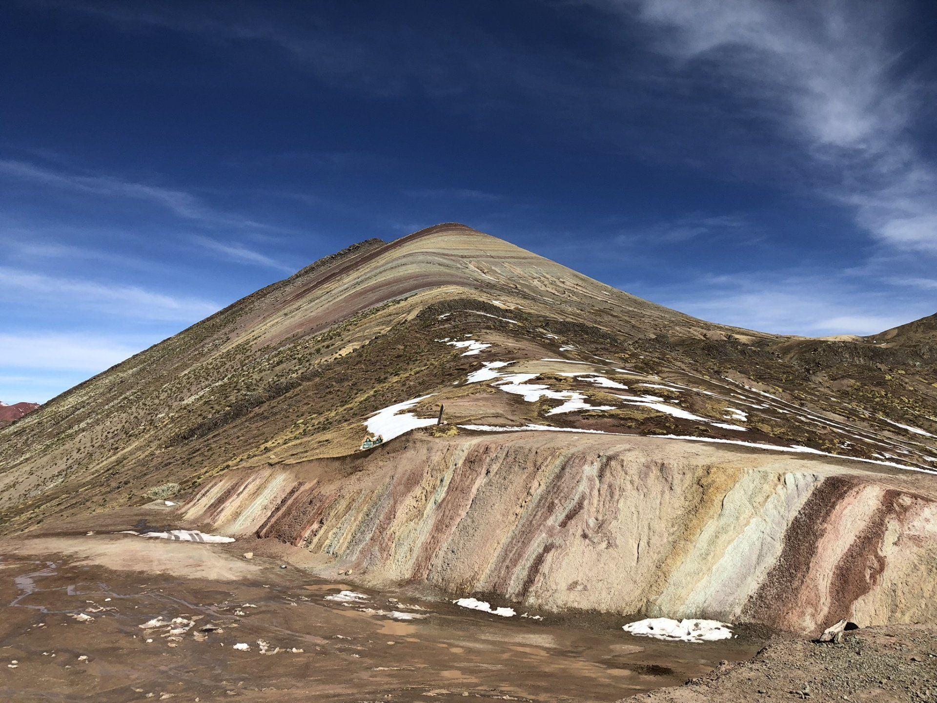 Palccoyo rainbow mountain in Cusco.