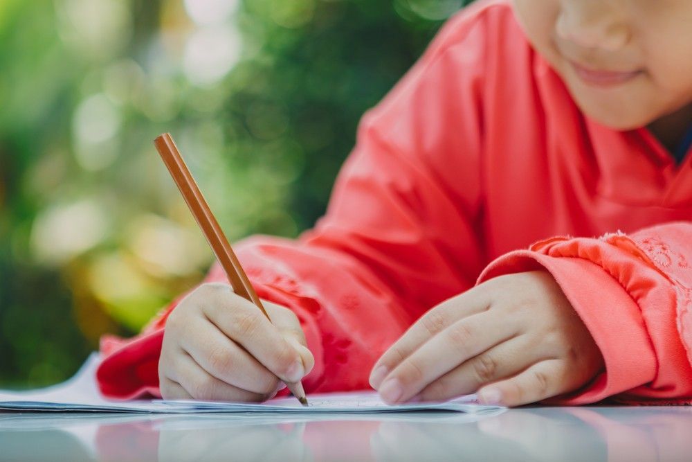A Young Girl is Writing on a Piece of Paper With a Pencil โ Birralee Child Care Centre Assn Inc In Mackay, QLD