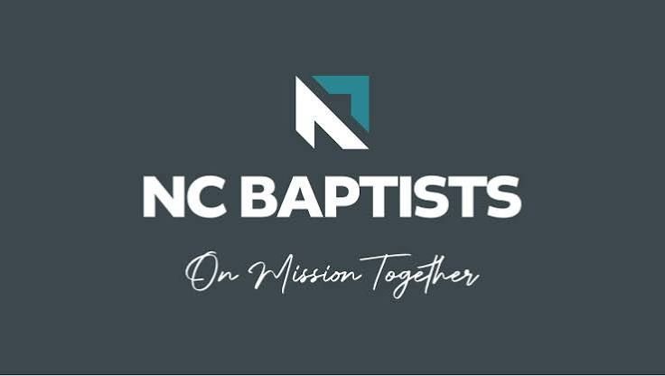 NC Baptists logo with teal and white “On Mission Together” text on a dark gray background
