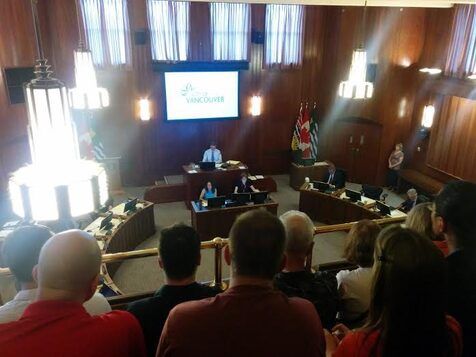 BOV meeting in Vancouver city hall