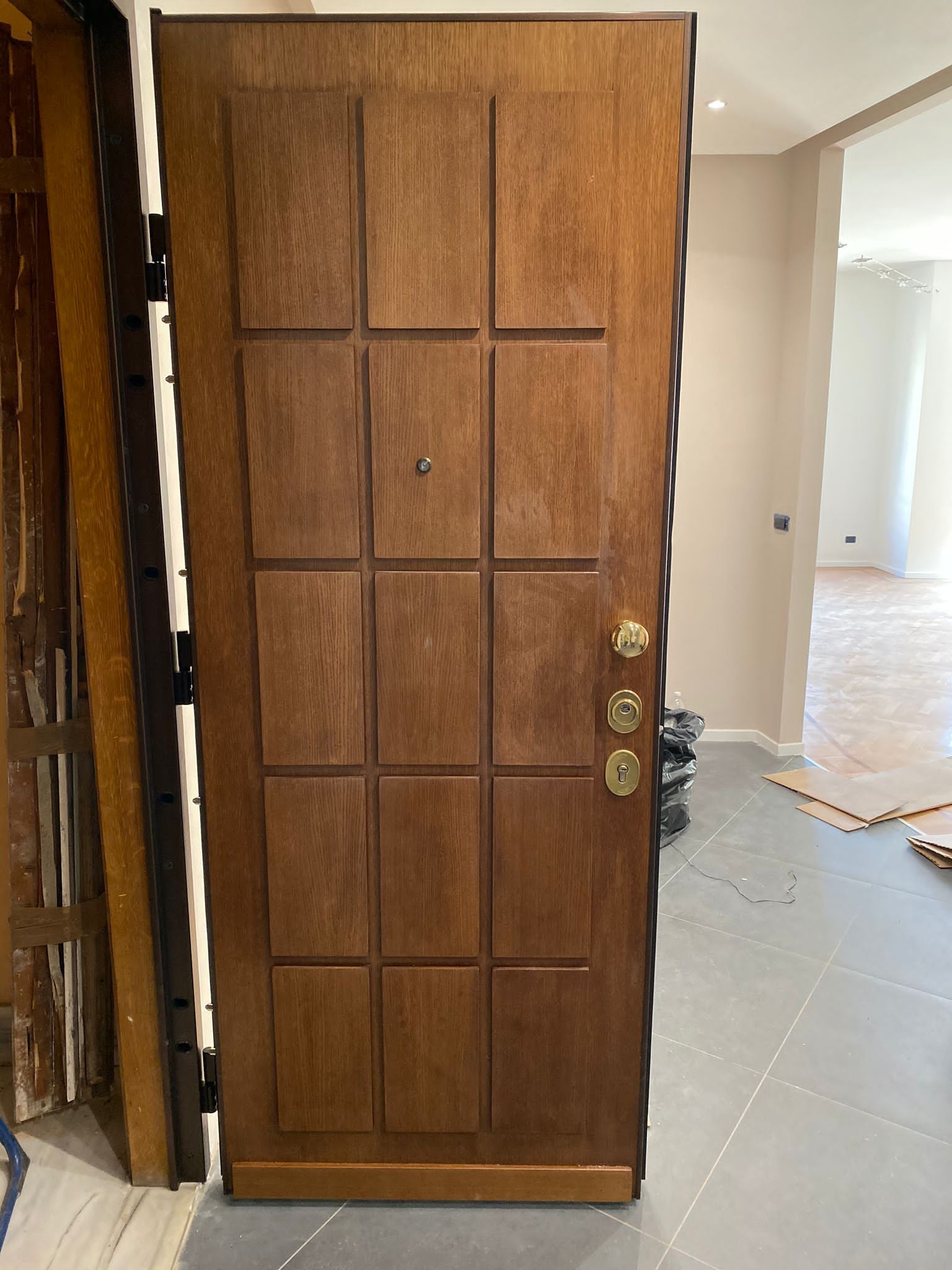 porta blindata in legno