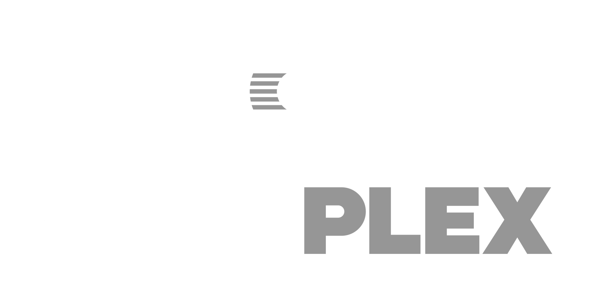 OmniPlex logo in gray on a white background.