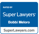A blue sign that says `` super lawyers '' on it.