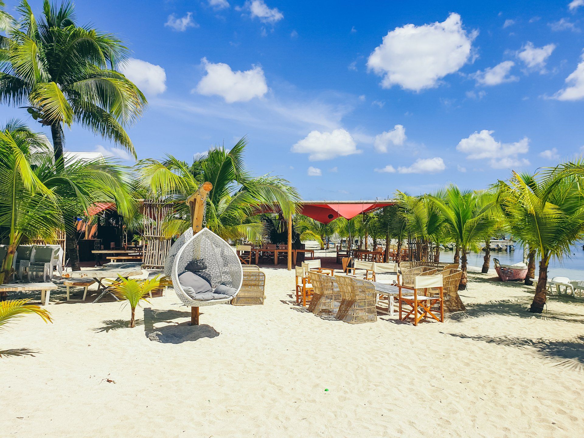 Beach view of the hotel