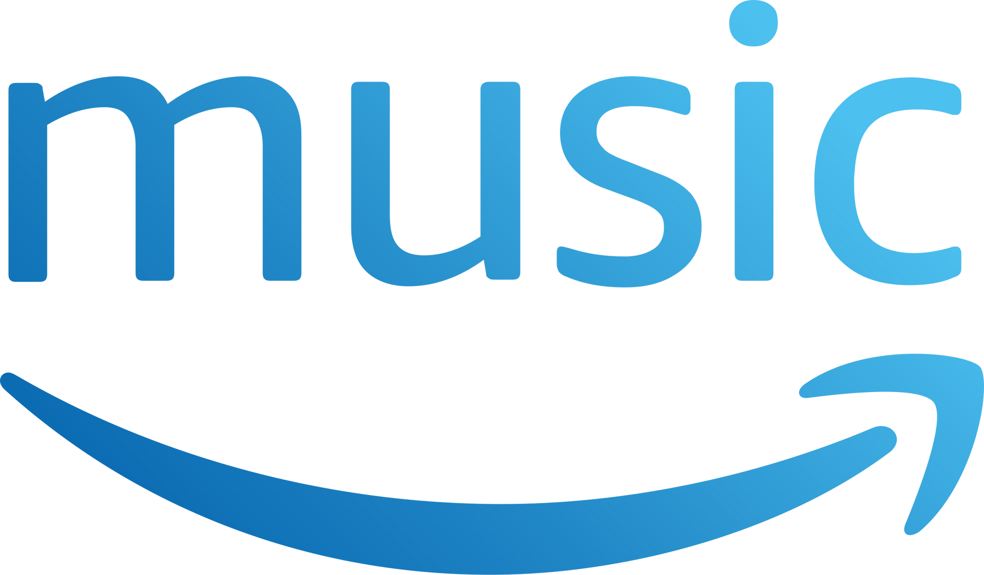Amazon Music logo: blue