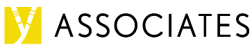 The logo for m associates is yellow and black on a white background.