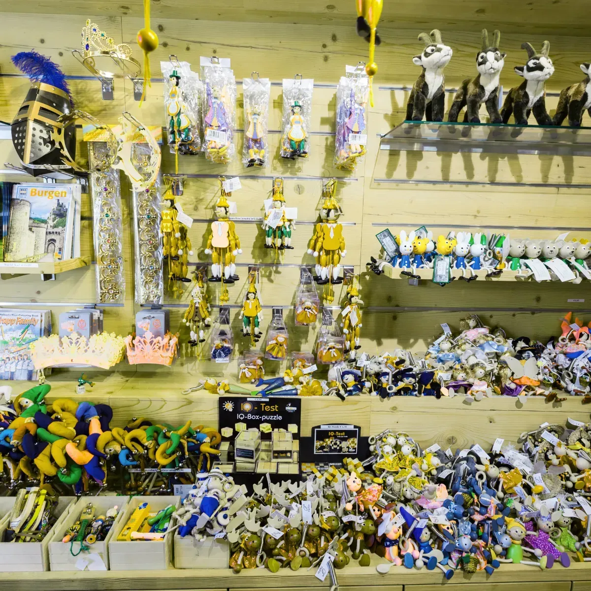 A store filled with lots of toys and souvenirs.