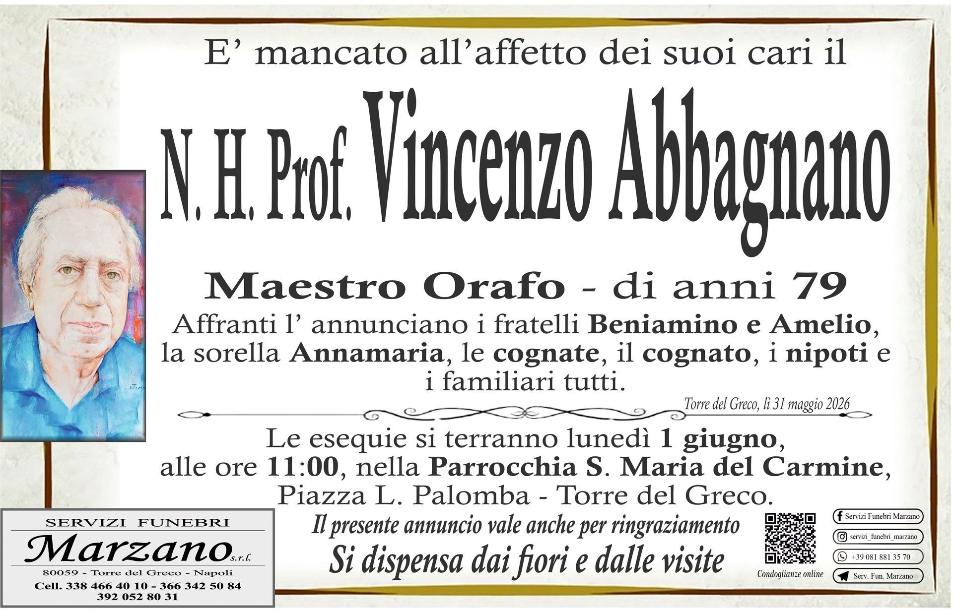 N.H. Prof. Vincenzo Abbagnano