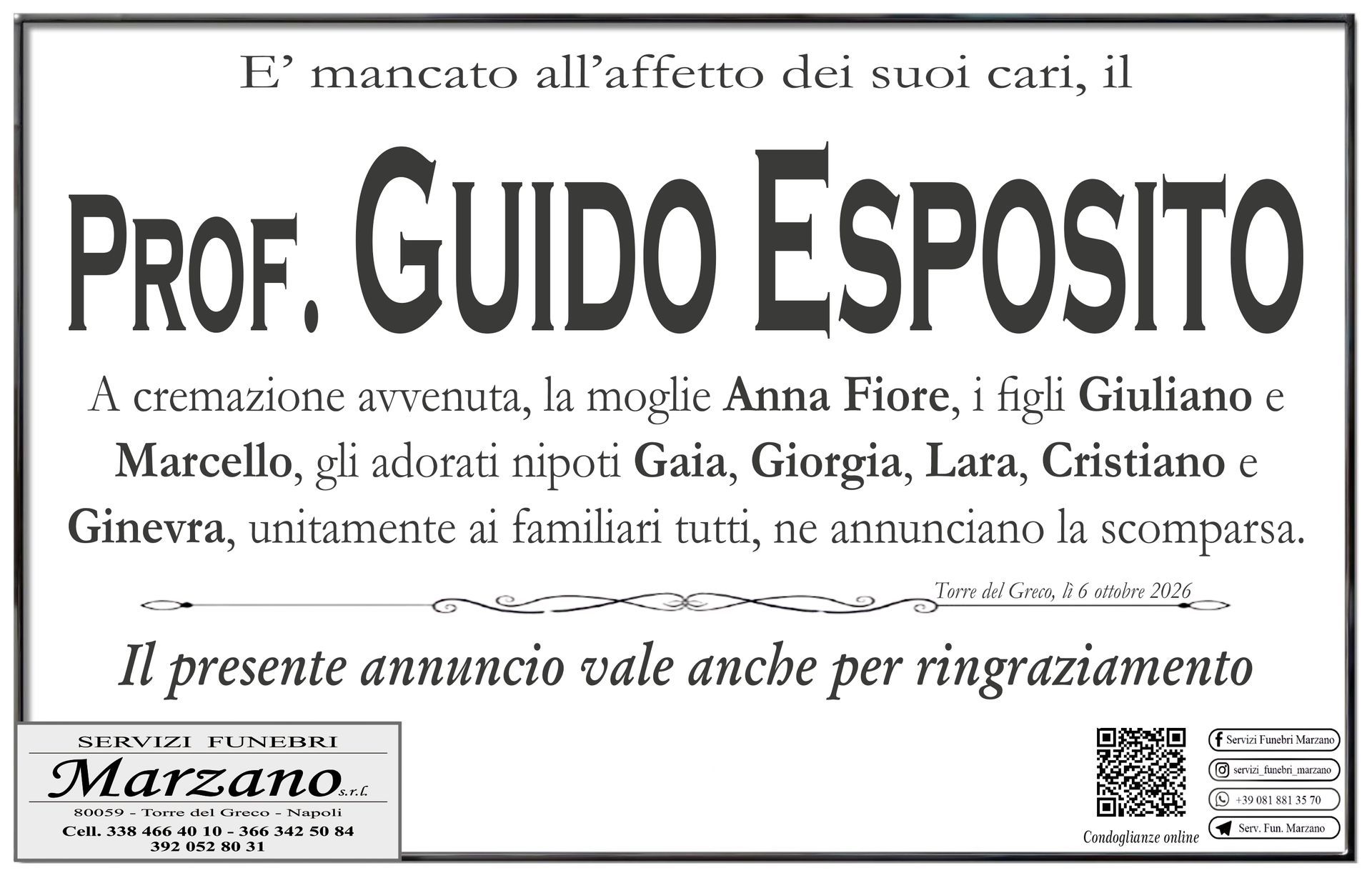 Prof. Guido Esposito