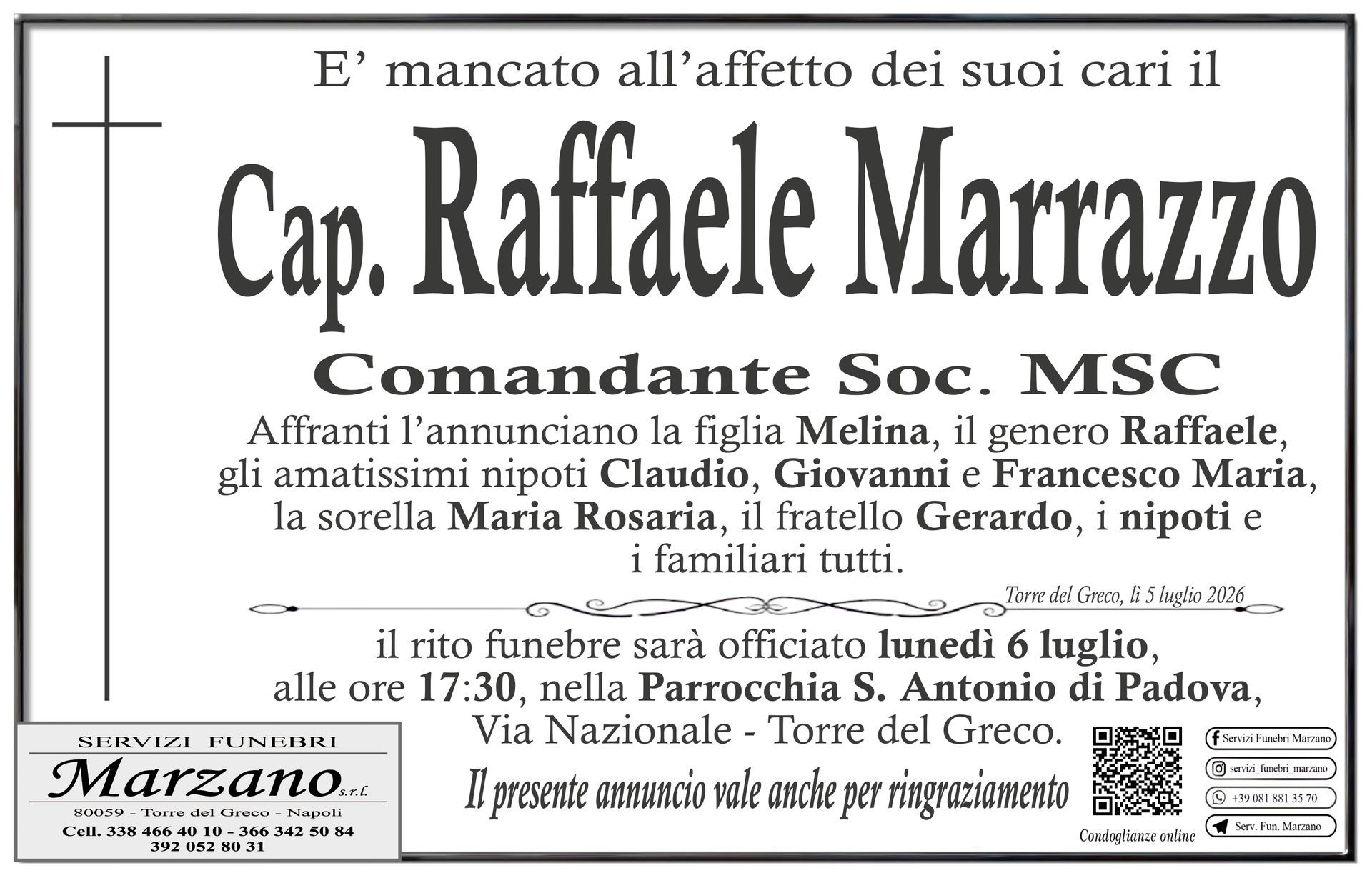 Cap. Raffaele Marrazzo