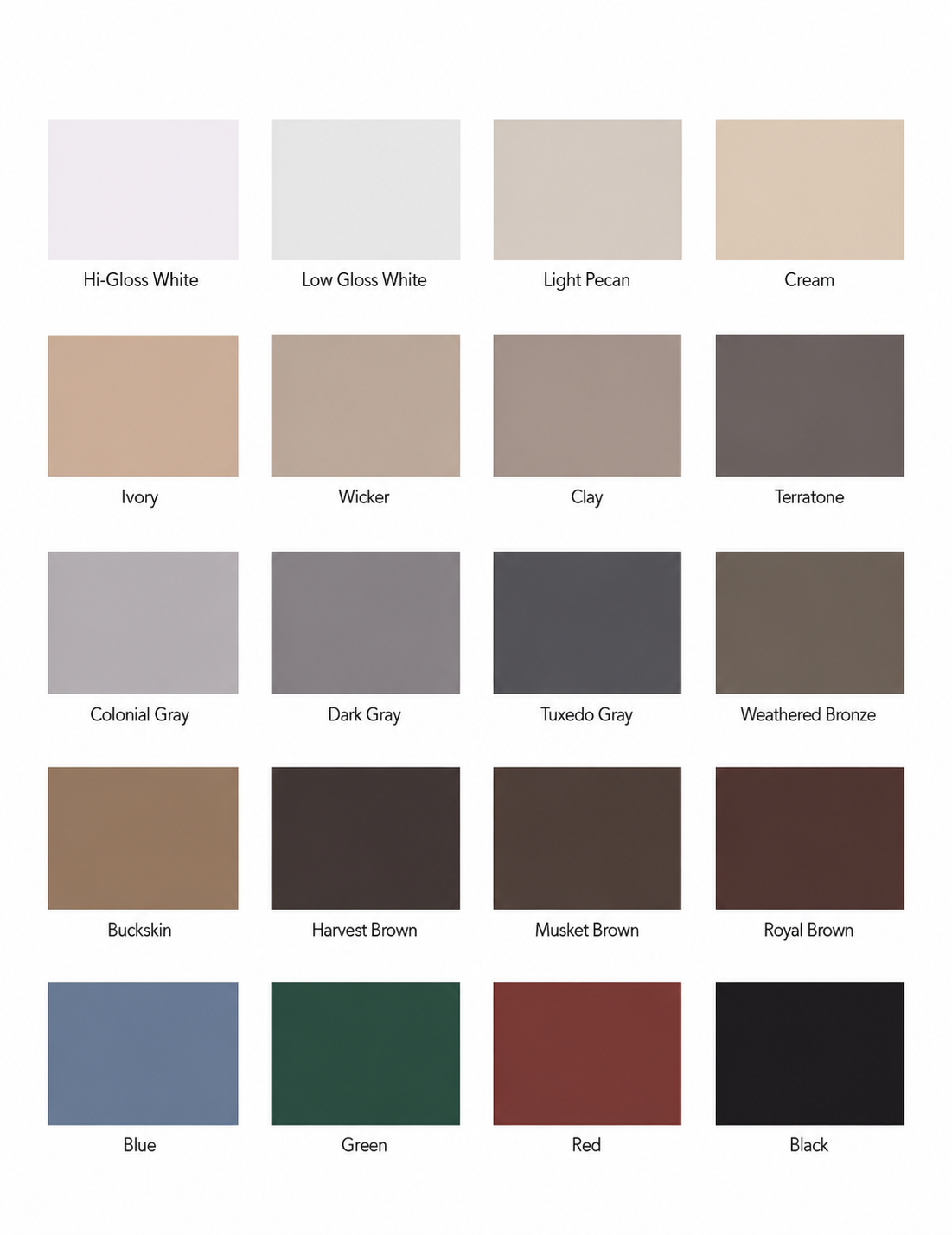 Gutter Colors