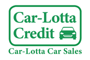 Green logo for Car-Lotta Credit, a car dealership. Text: "Car-Lotta Credit" and "Car-Lotta Car Sales", car icon.