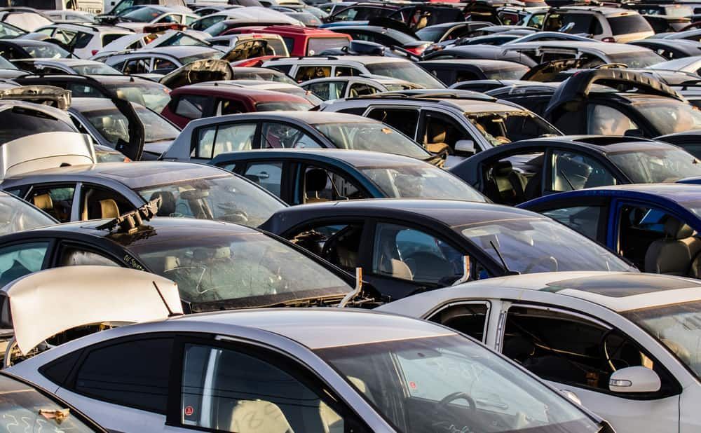 A Lot Of Cars Are Parked In A Parking Lot — Twin City Auto Dismantlers In Wangaratta, NSW