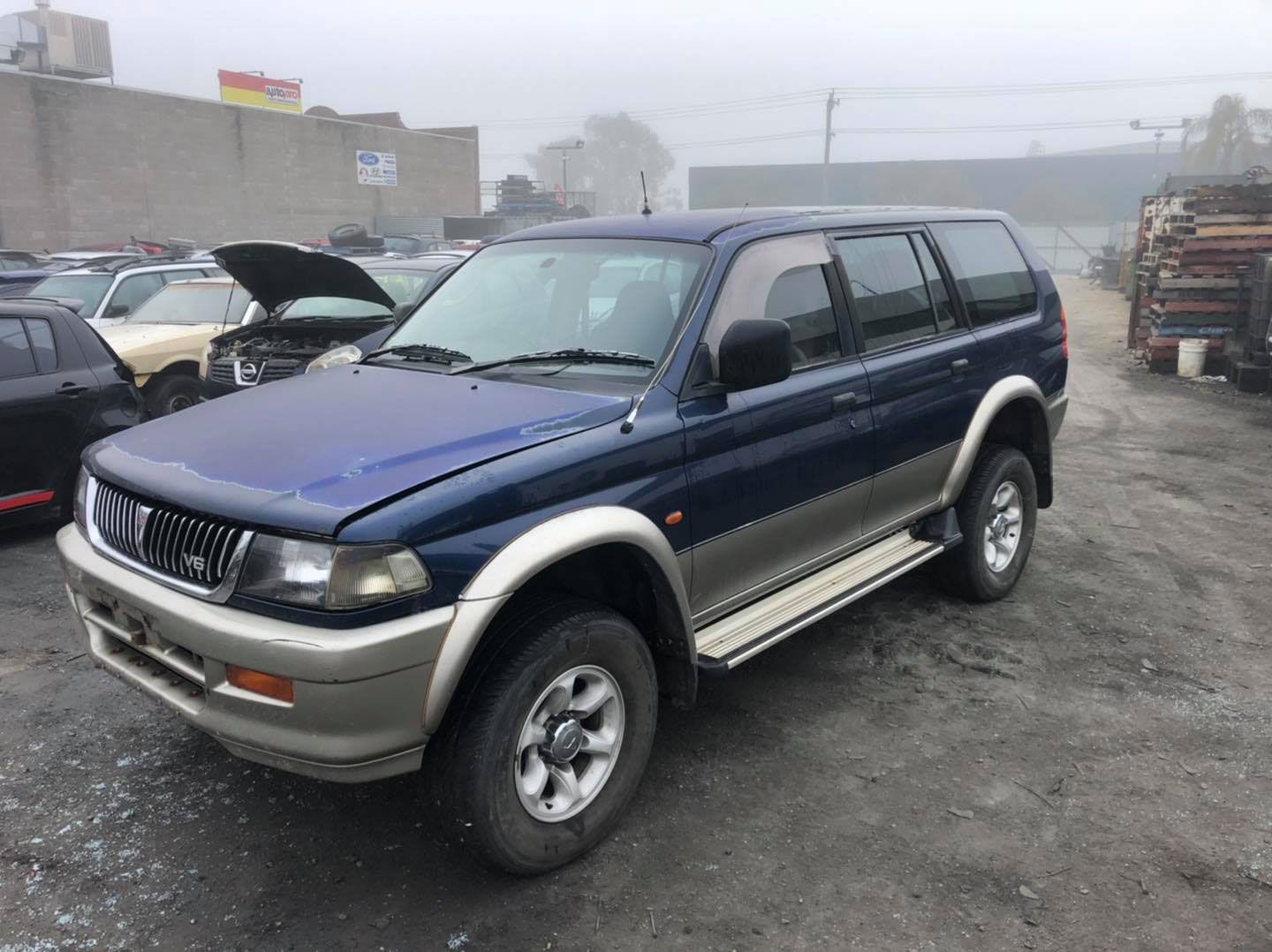 A Blue Vehicle Brought To Car Wreckers In Albury