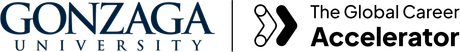 Gonzaga University and The Global Career Accelerator logos