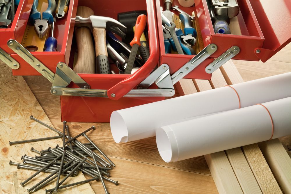 Red Toolbox With Tools — Tenterfield Timber & Hardware in Bonshaw, NSW