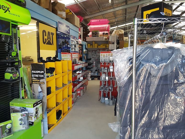 The inside of a hardware store with a cat sign on the wall — Tenterfield Timber & Hardware in Tenterfield, NSW