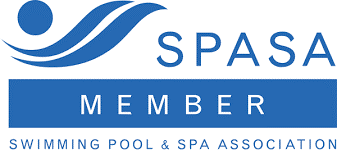 SPASA member logo: Blue waves and person icon above