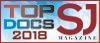 A picture of a top docs magazine logo for 2018.