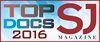 A sign that says top docs 2016 magazine on it.