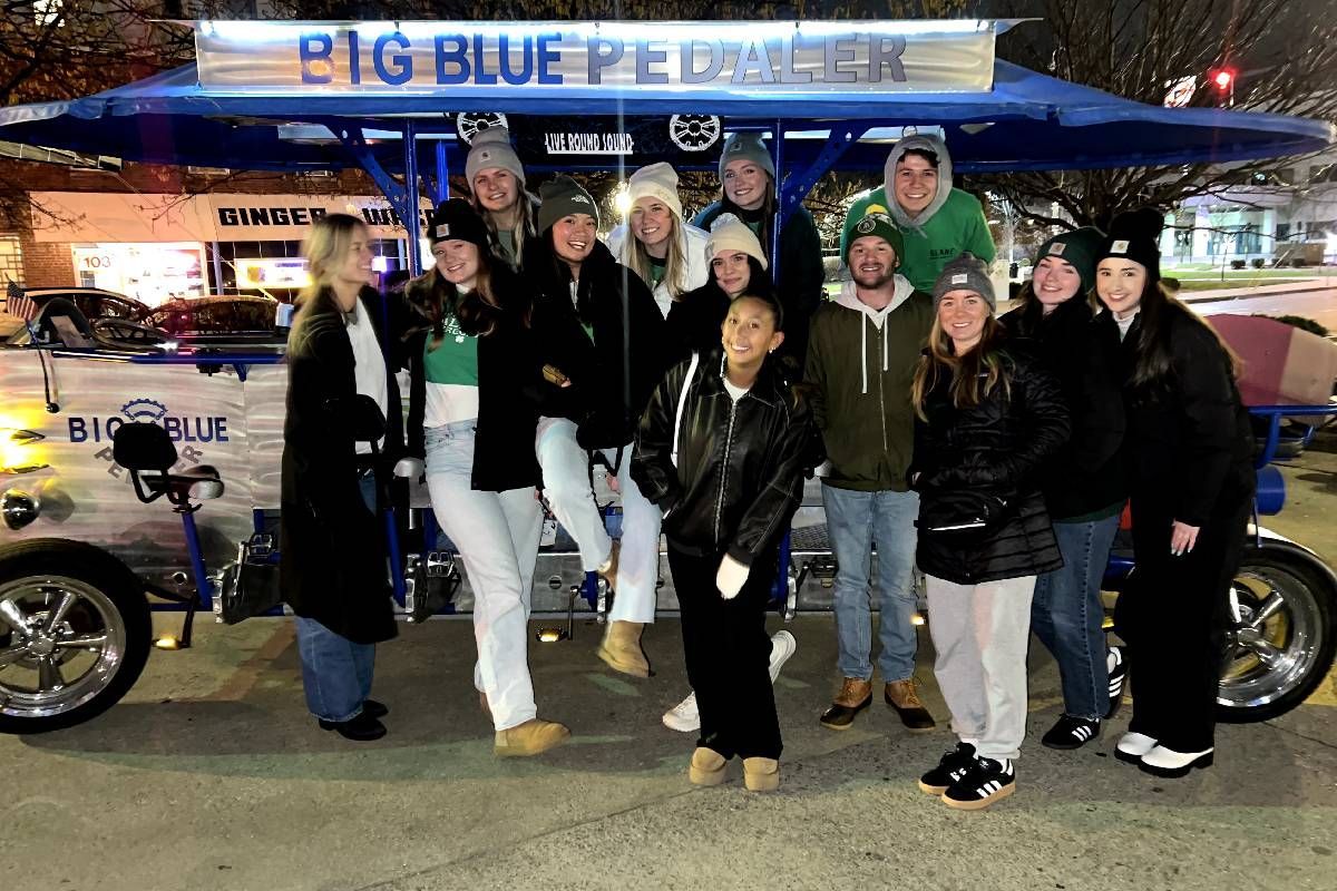 March Bar Crawl with the Big Blue Pedaler near Lexington, Kentucky