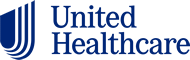 United Healthcare logo: a navy blue emblem with stacked lines and text