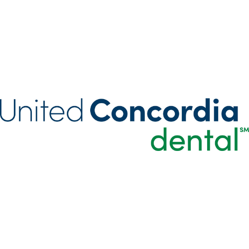 United Concordia dental logo in blue and green.