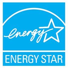 An energy star logo with a white star on a blue background.