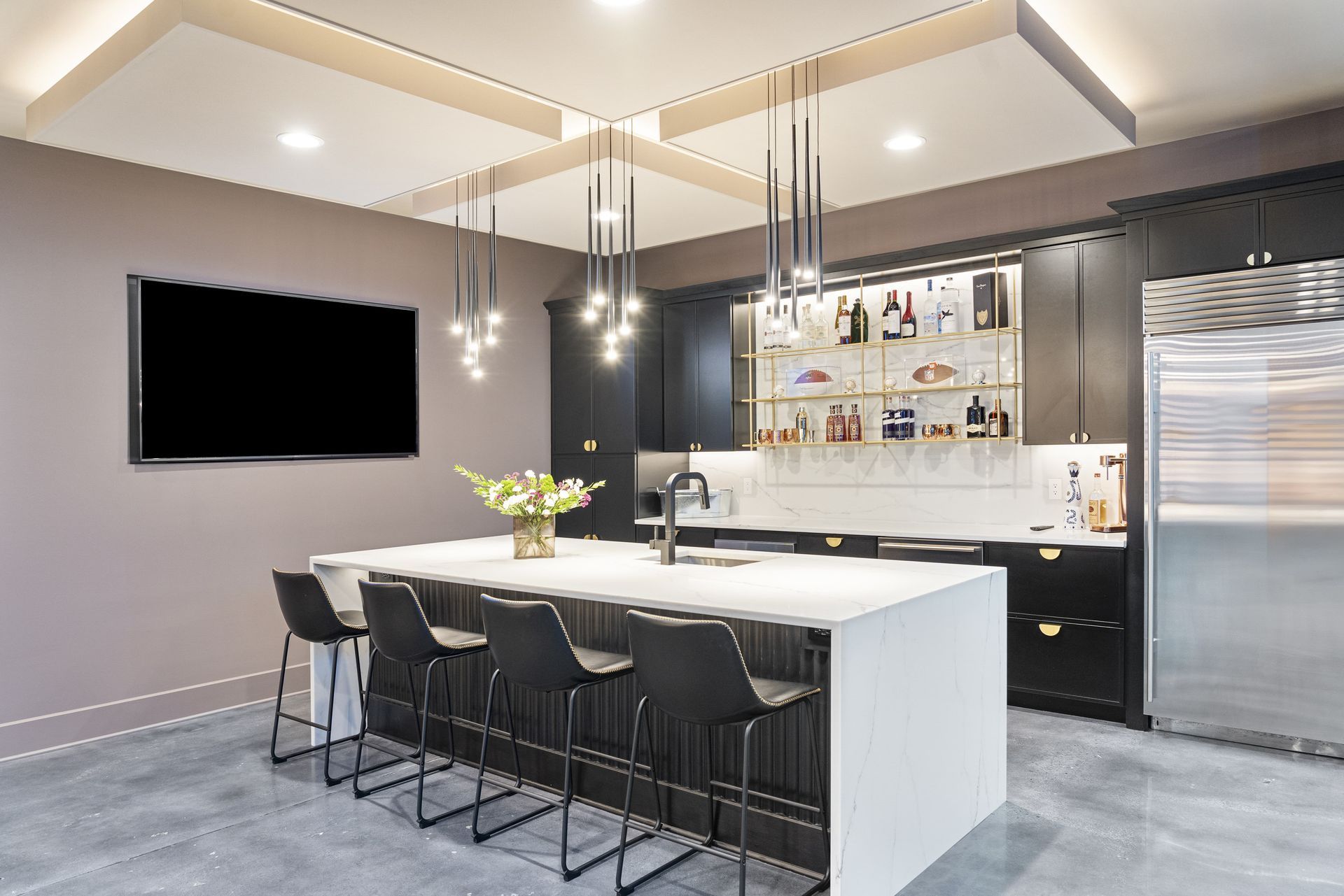 View this epic basement remodel