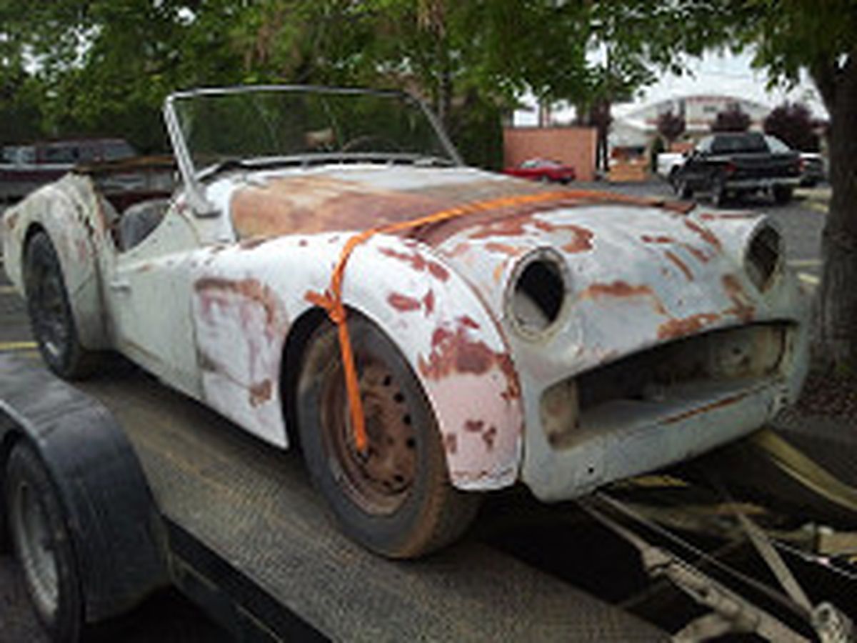 1960 Triumph TR3 Project Car. Dry Climate Survivor