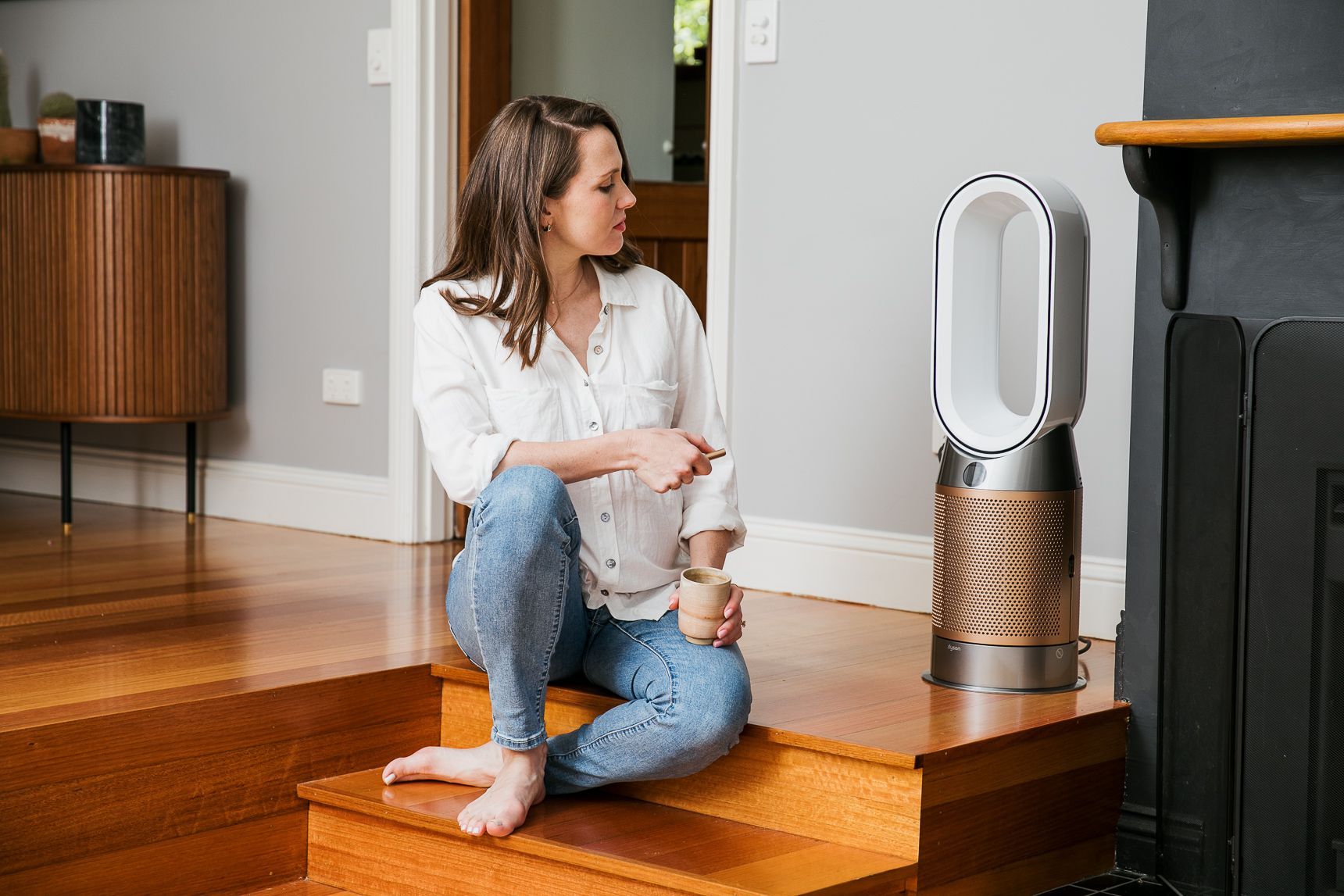 Sally Flower with Dyson Product