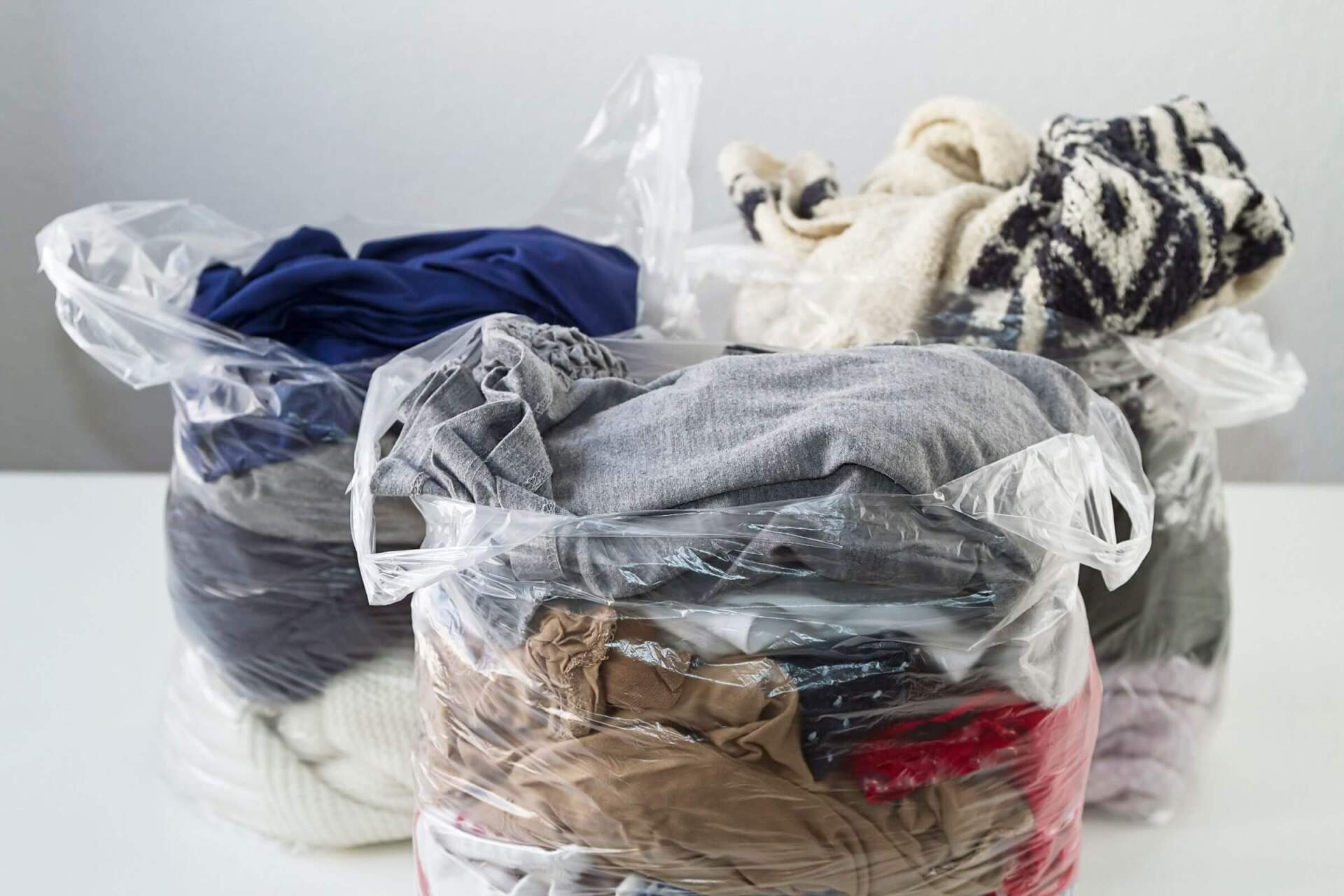 3 bag of clothers ready for Recycling